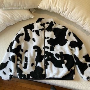 Brand new RVCA cow print jacket